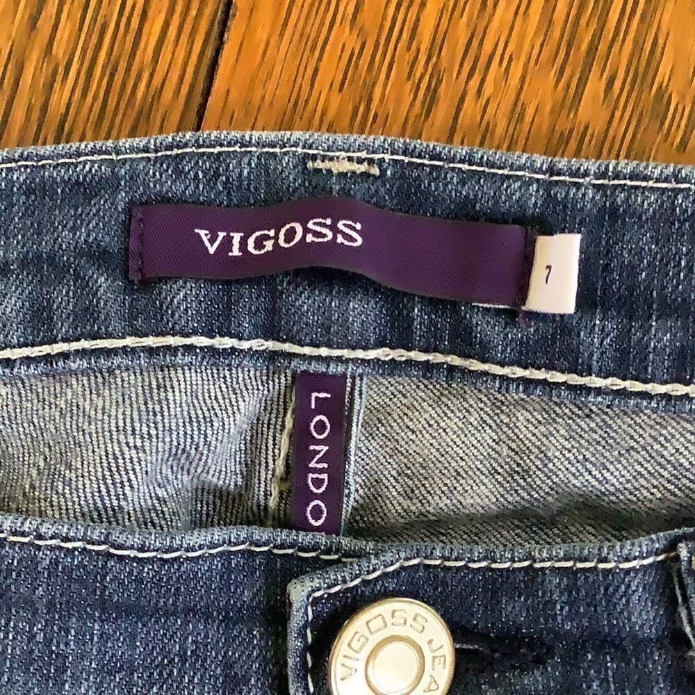 Vigoss Medium Wash Distressed Bootcut Jeans - Picture 12 of 16